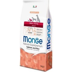 Сухой корм Monge Speciality Line Adult Dog Mini Salmon and Rice с лососем и рисом для взрослых собак мелких пород 7,5кг