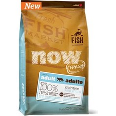 Сухой корм NOW FRESH Cat Adult Grain Free Trout,Salmon & Herring беззерновой с форелью,лососем и сельдью для кошек с чувствительным ЖКТ 7,26кг (9237)