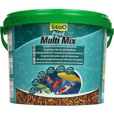 Корм Tetra Pond MultiMix Complete Food Blend for All Pond Fish смесь гранулы, хлопья, таблетки, гаммарус для прудовых рыб 10л