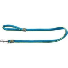 Поводок Hunter Leash Maui 25/120 сетчатый текстиль голубой для собак