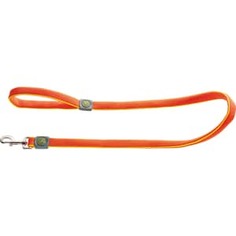 Поводок Hunter Leash Maui 25/120 сетчатый текстиль оранжевый для собак