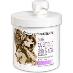 Крем-основа 1 All Systems Pure Cosmetic Skin & Coat Conditioner Premium Protein Pack & Pre-Chalk под пудру для кожи и шерсти собак 454мл