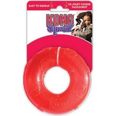 Игрушка KONG Squeezz Ring Large Кольцо большое 16см резиновое с пищалкой для собак