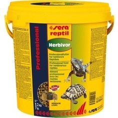 Корм SERA REPTIL Professional Herbivor Professional Food for Herbivorous Reptiles гранулы для растительноядных рептилий 10л (3,2кг)