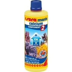 Препарат SERA MARINE CALCIUM COMPONENT 2 pH-Buffer насыщение воды кальцием для морских аквариумов 500мл