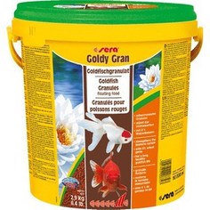 Корм SERA GOLDY Gran Goldfish Granules Floating Food плавающие гранулы для золотых рыбок 10л (2,9кг)