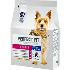 Сухой корм PERFECT FIT Adult 1+ Rich in Chicken с курицей для взрослых собак мелких и миниатюрных пород старше одного года 2,6кг (10166108)