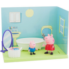 Игровой набор Росмэн Свинка Пеппа Ванная комната Пеппы и Джорджа 8 предметов (33846)