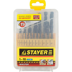 Набор сверл по металлу Stayer Master 19шт (2961-H19z01)