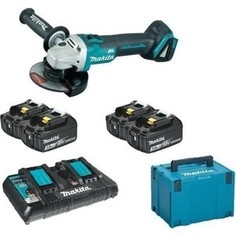 Угловая шлифмашина аккумуляторная Makita DGA504Z + з/у + аккумуляторы (198831-0)