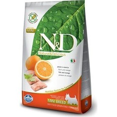 Сухой корм Farmina N&D Adult Dog Mini GF Fish & Orange беззерновой с рыбой и апельсином для собак мелких пород 800г (21724)