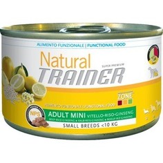 Консервы Trainer Natural Mini Adult Beef, Rice&Ginseng с говядиной, рисом и женьшенем для собак мелких пород 150г