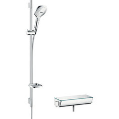 Термостат для душа Hansgrohe Raindance Select E с душевым гарнитуром, белый/хром (27039400)