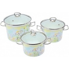 Набор эмалированной посуды 3 предмета Idilia Нежность (I1500)