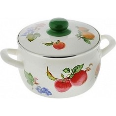 Кастрюля эмалированная 2.2 л Metrot Фрукты (130407)