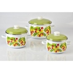 Набор эмалированной посуды 3 предмета Idilia Вкусняшка (I6)