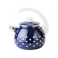 Чайник эмалированный со свистком 2.5 л Idilia Саксония (I2711)
