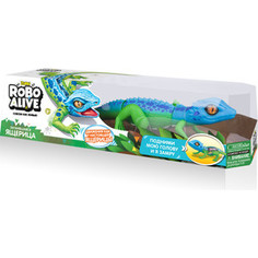 Интерактивная игрушка ROBO ALIVE Робо-ящерица (Син -Зел) (Т10993)