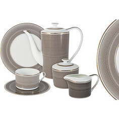 Чайный сервиз 21 предмет на 6 персон Naomi Мокко (NG-I150905A-21-AL)