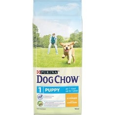 Сухой корм DOG CHOW Puppy with Chicken с курицей для щенков 14кг (12308574)