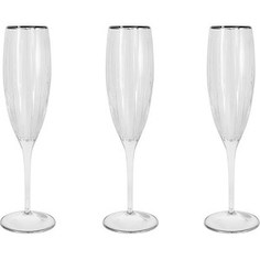 Набор бокалов для шампанского Same Пиза серебро (SM2103_SAL)