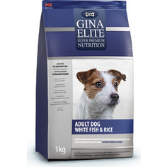 Сухой корм Gina Elite Adult Dog White fish & Rice с белой рыбой и рисом для взрослых собак 3кг (250003.0)