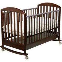 Кроватка Papaloni Джованни 120х60см колеса/качалка шоколадный орех of000025795