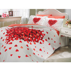 Комплект постельного белья Hobby home collection 2-х сп, поплин, Juana, красный (1501000666)