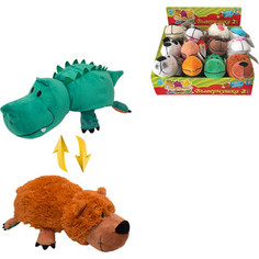 Мягкая игрушка 1Toy Вывернушка 20 см 2в1 Аллигатор-Медвежонок (Т10921)