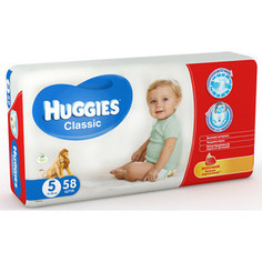 Huggies Подгузники CLASSIC Размер 5 11-25кг 58шт