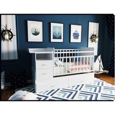 Кроватка трансформер Valle Allegra из 2-х частей слоновая кость