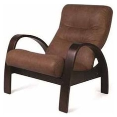 Кресло Мебелик Тенария 3 эко-кожа темно-коричневый