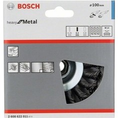 Корщетка Bosch М14, 0,5х100 мм пучки, сталь конус (2.608.622.011)