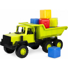 Игрушечная машинка Росигрушка Самосвал Таежный с набором кубиков, 50 см (9293)