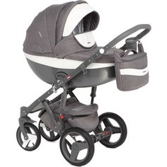 Коляска 2 в 1 Adamex Monte Carbon (серый + светло-серый D3) (GL000583335)