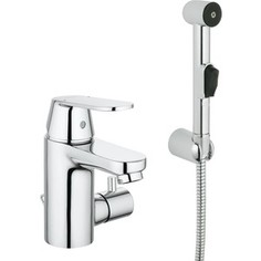 Смеситель для раковины с гигиеническим душем Grohe Eurosmart Cosmopolitan с цепочкой (23433000)