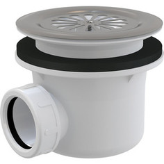 Сифон для душевого поддона AlcaPlast D90 с нержавеющей решеткой (A48)