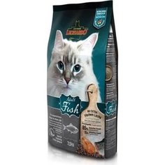 Сухой корм Leonardo Adult Fish с рыбой для здоровья кожи и шерсти для кошек 7,5кг (758425/758422)