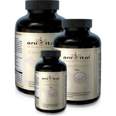 Пищевая добавка Anivital CaniDerm для улучшения состояния кожи и шерсти для собак 60таб/140г (523825)