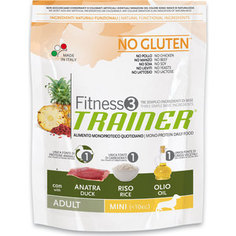 Сухой корм Trainer Fitness3 No Gluten Mini Adult Duck&Rice без глютена с уткой и рисом для собак мелких пород 800г