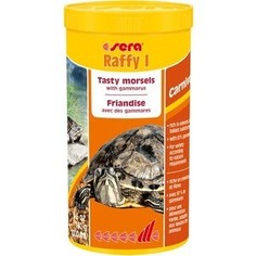 Корм SERA RAFFY I Carnivor Tasty Morsels with Gammarus for Turtles лакомые кусочки с гаммарусом для плотоядных водных черепах 1л (130г)