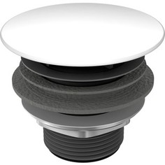 Донный клапан для раковины без перелива Kaldewei 3904, круглый, эмалированная крышка, белый (905800000001)