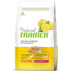 Сухой корм Trainer Natural Small & Toy Puppy & Junior with Fresh Chicken с курицей для щенков и юниоров мелких и миниатюрных пород 7кг