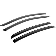 Дефлекторы окон AutoFlex для Hyundai Solaris седан (2011-2017), поликарбонат, 4 шт., 823101