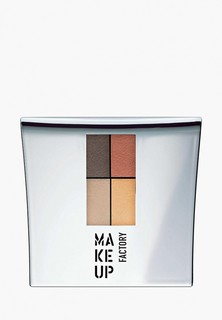 Тени для век Make Up Factory 4-х цветные Eye Colors т.05А коричн.пастель/золото/песок/терракот