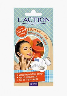 Маска для лица LAction Laction с эффектом пилинга на основе папайи Papaya peel-off mask, 12 г