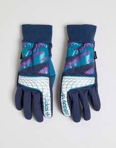 Синие перчатки Adidas Skateboarding Goalie DH{[#0:D1 - Синий