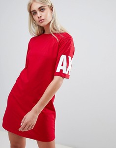 Платье-футболка с логотипом Armani Exchange - Красный