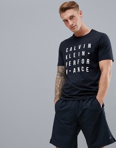 Футболка с логотипом Calvin Klein Performance - Черный