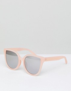 Солнцезащитные очки кошачий глаз в розовой оправе Bershka - Розовый